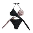 thumbnail image 1 of Moda mujer color sólido bikini push-up pad traje de baño traje de baño conjunto de ropa de playa Fridja  nalpqowj54575, 1 of 9