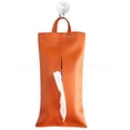 thumbnail image 3 of Bolsa de pañuelos para colgar en la pared de moda Bolsa de pañuelos para automóvil escandinava Caja de pañuelos para colgar al aire libre de cuero PU, 3 of 3