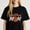 Black-1, variant on Women's Floral Mom And Gammy T-Shirt Dual Title Pride S-4XL Mother's Day Gift