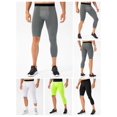 thumbnail image 3 of T Leggings de una pierna para hombre para baloncesto, mallas de una sola pierna para entrenamiento físico transpirable, 3 of 5