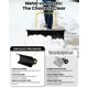 thumbnail image 5 of Yeshouse Pala quitanieves resistente con ruedas, cuchilla de acero ajustable, empujador manual ideal para limpiar nieve en entradas de vehículos y aceras sin dañar la espalda, 5 of 8