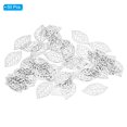 thumbnail image 3 of Uxcell 23mm Leaf Pendants, 50 Pack Metal Tree Leaf Beads Bulk Leaves Charm Mesh for Jewelry Making Style 1, Nickel, 3 of 6