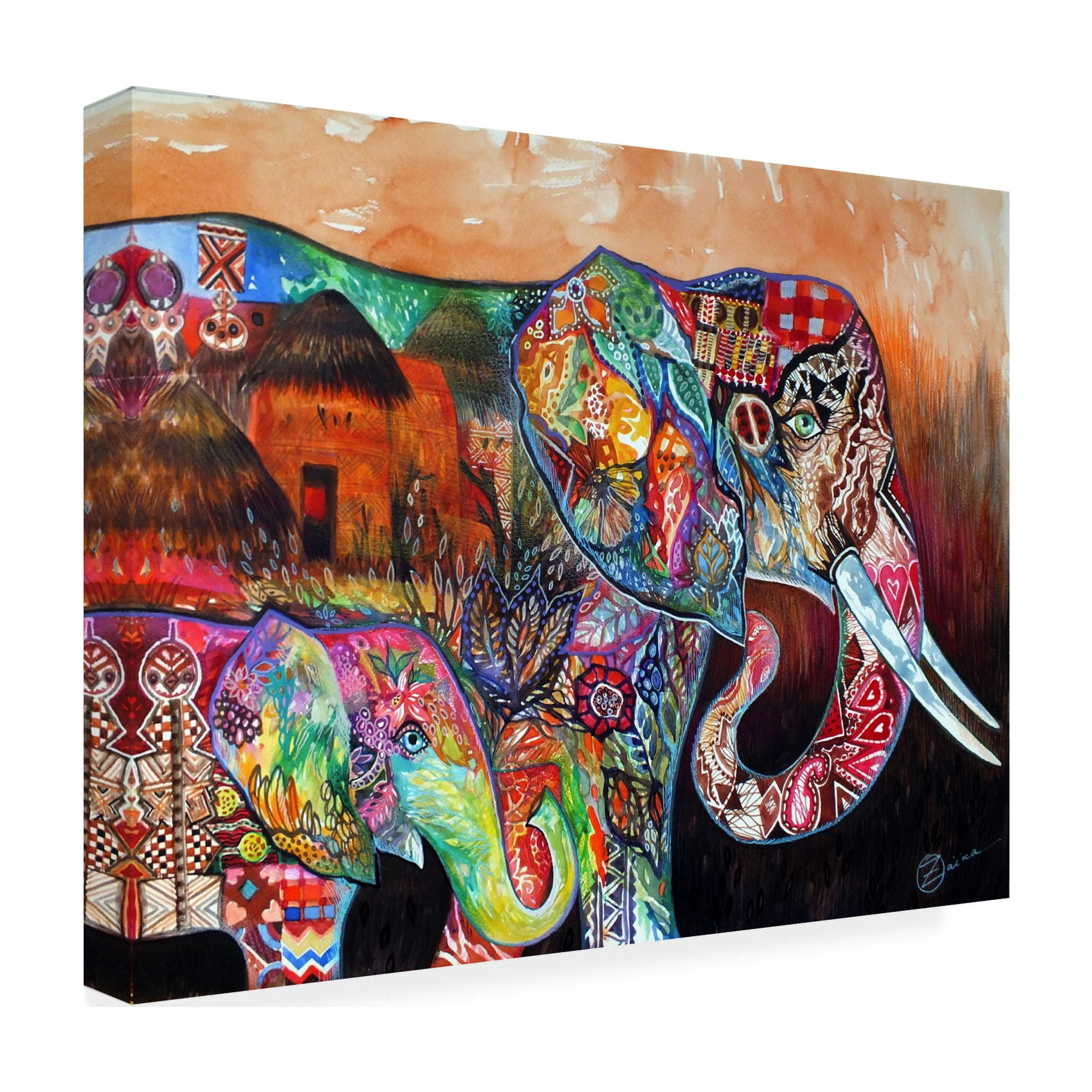 Trademark Fine Art 'Africa' Canvas Art by Oxana Ziaka