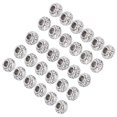 thumbnail image 4 of Perles de Dreadlocks de Barbe, Motif de Rune Perles de Tressage de Cheveux Argent Rétro Taille Parfaite pour Collier de Bricolage pour l'Usure Quotidienne, 4 of 8