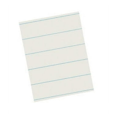 Pacon Newsprint Handwriting Paper, White, 3/8" Ruled, 8.5" x 11", 500 Sheets
