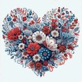 thumbnail image 1 of Kit Con Forma Especial Parcial DIY 5D Flores 30x30cm, 1 of 9