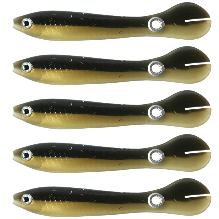 Carevas 5pcs Loach Lures Fishing Soft Baits Swimming Lures Swimbaits for  Saltwater and Freshwater 