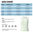 thumbnail image 6 of Bixox Men's Green Checkboard Printed Shirt Sleeveless Fitness Tank Top-Large, 6 of 7