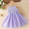 thumbnail image 4 of Kovlvoll Infant Baby Girls Summer Dress Flower Sleeveless Suspender Mesh Summer Casual Fashion Girl Dresses, 4 of 7