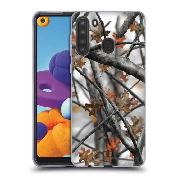 Head Case Designs Camouflage Hunting Winter Deer Hunt Soft Gel Case Compatible with Samsung Galaxy A21 (2020)