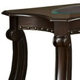 thumbnail image 4 of Traditional Wood and Glass Sofa Table with Rivet Accents Brown, 4 of 5