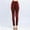 Red, variant on Babysbule Long Pants for Women Fashion Ladies Print Casual High Waist Imitation Leggings Elastic Slim Hip Ninth Pants