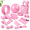 Pink, variant on Purple Yoga Starter Kit for Women Pilates Set Complete Exercise Accessories for Beginners