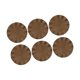 thumbnail image 5 of Manteles Individuales Macarena 6 Piezas Marron Oscuro, 5 of 8