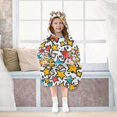 thumbnail image 7 of FORMRS Wearable Blanket Hoodie with Sleeves for Kids Cozy Flannel Sweatshirt, Colorful Stars, 7 of 7