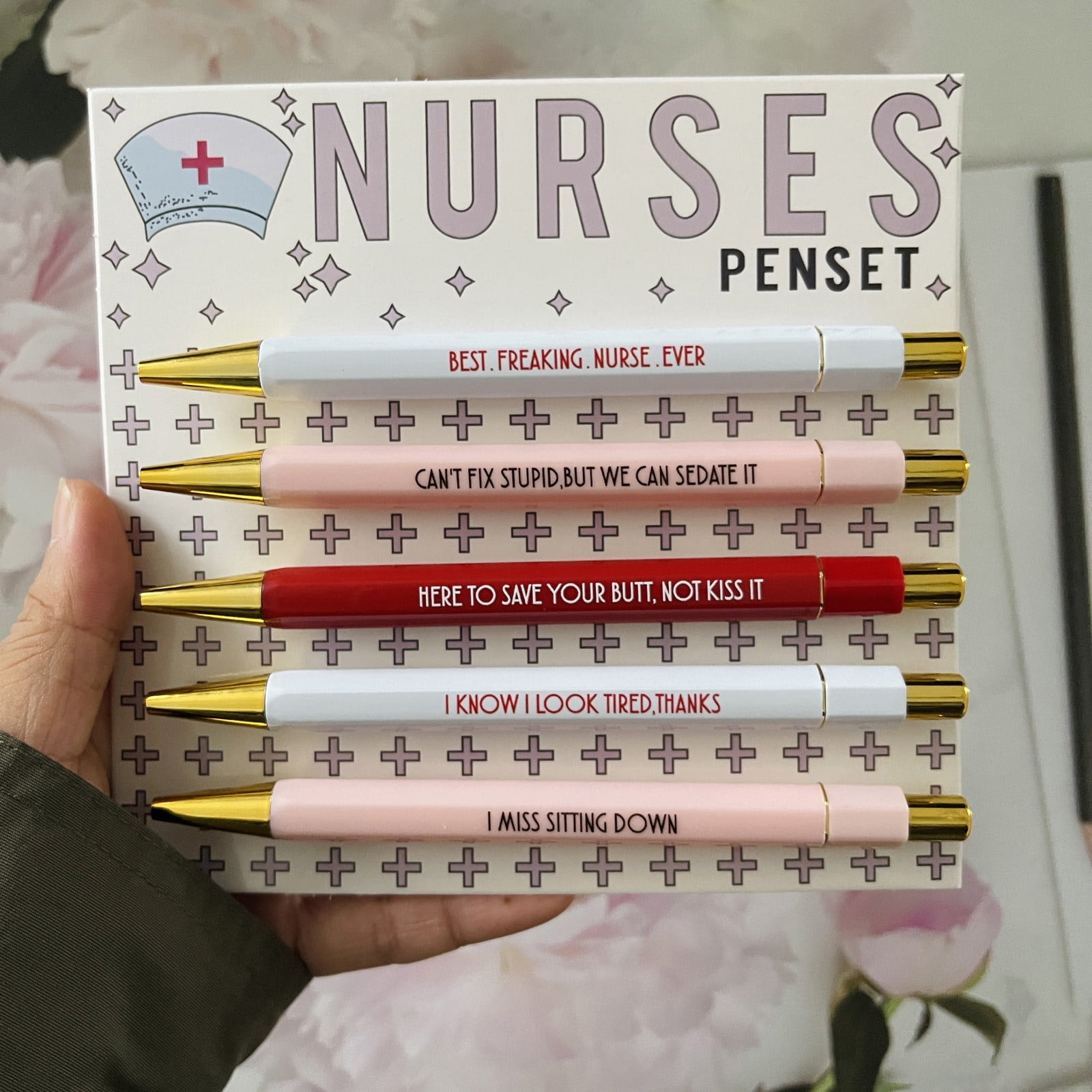 10pcs Funny Nurse Pens Snarky Office Ballpoint Pens Themed Ballpoint Pens  Complaining Quotes Novelty Pens Funny Office Supplies For Nurse10ml