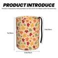 thumbnail image 3 of Naloa Autumn Maple Leaves Car Trash Can Garbage Car Accessories Trash Can Car Waste Bin for for Driver and Passenger Any Vehicle, 3 of 7