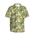 thumbnail image 2 of Fotbe Happy Easter Hawaiian Shirt for Men Unisex Summer Beach Casual Short Sleeve Cotton Linen Button Down Shirts-XX-Large, 2 of 9