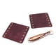 thumbnail image 4 of 2x cubiertas de agarre de mano para manillar de cuero de motocicleta con correa resistente a la lluvia Marron oscuro, 4 of 7