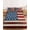 Blue/Red, variant on Full Size Fitted Sheet Set - Farmhouse American Flag 3 Piece Bedding Sets 16" Deep Pocket Fitted Sheet with 2 Pillowcases Blue Red USA Flag Vintage Brushed Microfiber Hotel Luxury Bed Sheets