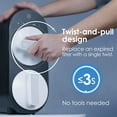 thumbnail image 4 of Waterdrop WD-G2CF Filter, Replacement for WD-G2-B, WD-G2-W, WD-G2P600-W Reverse Osmosis System, 12-month Lifetime, 4 of 6