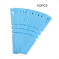 thumbnail image 1 of 100 etiquetas de plástico para decoración de viveros y jardines, etiquetas para plantas, adornos para césped, color azul, 1 of 14