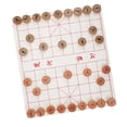 thumbnail image 4 of ANGGREK Travel Games Set,Chinese Chess Set Beechwood Xiangqi Travel Board Games Set With Leather Chessboard,Chinese Chess Set, 4 of 8