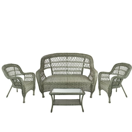 4 Piece Driftwood Green Steel Resin Outdoor Patio Furniture Set Loveseat 2 Chairs And Table Accuweather - Patio Furniture Wicker Loveseat 4 Piece Driftwood Green Steel Resin Outdoor Patio Furniture Set Loveseat 2 Chairs And Table Accuweather - Patio Furniture Wicker Loveseat