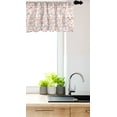 thumbnail image 3 of Ambesonne Floral Window Valance, Peachy Feminine Theme Flower, 54" X 18", Peach Pale Mauve Salmon, 3 of 3