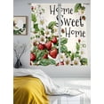 thumbnail image 2 of Strawberry Sheer Curtains for Living Room Bedroom Summer Fruits Spring Floral Botanical Sheer Curtains 72 Inch Long 2 Panels Set Light Filtering Curtain Window Treatments Drapes for Dining Room, 2 of 6