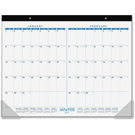 At A Glance 2 Month View Calendar Desk Pad Julian Daily