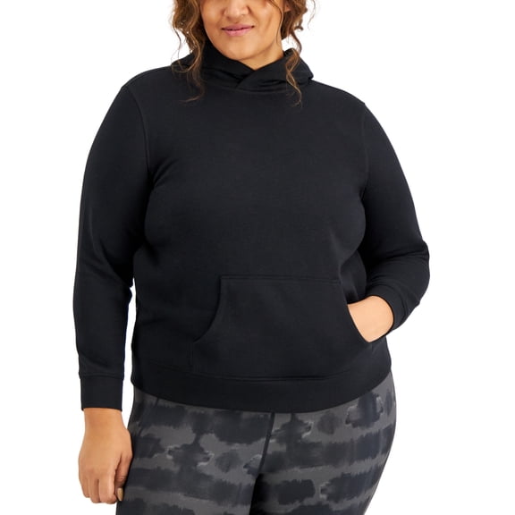 ID Ideology Women's Plus Pullover Hoodie Black Size 2X