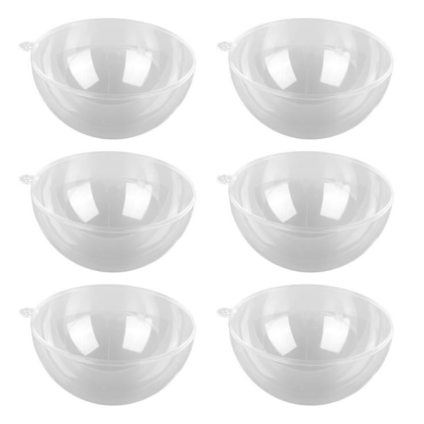 Clear Plastic Balls,Clear Baubles 3.9in Diameter Christmas Fillable