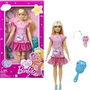 My First Barbie Doll for Preschoolers, 'Malibu' Blonde Posable Doll with Kitten and Accessories