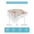 thumbnail image 4 of Twin XL Quilt Bedding Set, Winter Snowflakes Reversible Summer Quilt 3 Pieces, Red Yellow Christmas Snowflakes Beige Lightweight Bedspreads Coverlets with 2 Pillow Shams for All Seasons, 4 of 5