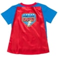 thumbnail image 3 of FunStuff Boys' Toddler Superhero Costume, Father's Day Novelty T-Shirt & Cape, 2T, 3 of 5