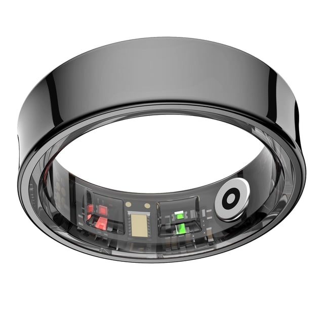 Smart Ring Health Tracker, BT 5.3 Fitness Monitor Sleep Tracker Magnetic Charging, Tracker de AcondicionAmiento Físico A Prueba de Lluvia de 5atm Para Escalas de Distancia de