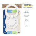 thumbnail image 5 of FJLBDE Case for iPad mini 5th/4th Generation 7.9 inch with 360 Kickstand, Shoulder Strap Carrying Protective Cover, Multicolor Blue, 5 of 6
