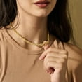 thumbnail image 6 of Tewiky 1Pcs Gold Necklace for Women-Dainty Trendy Layered Stackable Choker/Pendant for 10+ Women, 6 of 6