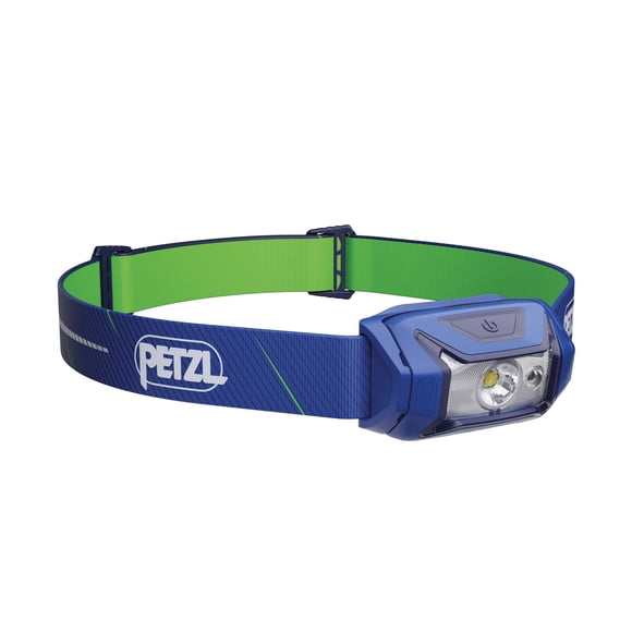 Linterna frontal PETZL Tikka CORE recargable de 450 lúmenes, color azul