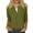 501_Army Green, variant on 3/4 Sleeve T Shirts for Women Fashion Casual Solid Color Round Neck Three Quarter Button Top Shirt T Shirts for Women Black
