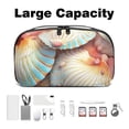 thumbnail image 3 of Shell Travel Case Charger Pouch Hard Drive Bag Cable Organizer Desk Cord Travel Organizer Waterproof Oxford Fabric Electronic Digital Accessories Storage Bag Black 5.9x9.44x3.14 in, 3 of 6