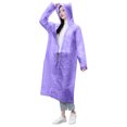 thumbnail image 6 of Frostluinai Womens Clear Crystal Rain Poncho Hooded Heavy Duty Waterproof for Storm Summer Portable, 6 of 6