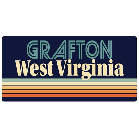 

Grafton West Virginia 5 x 2.5-Inch Fridge Magnet Retro Design