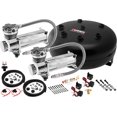 thumbnail image 1 of Vixen Air Suspension Kit for Truck/Car Bag/Air Ride/Spring. On Board System- Dual 200psi Compressor, 4 Gallon Tank. For Boat Lift,Towing,Lowering,Load Leveling,Bags,Onboard Train Horn VXO4840DC, 1 of 4