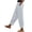 White, variant on Fsahion Plus Size Casual Sweatpants for Womens Elastic Waist Comfortable Cropped Leisure Pants Solid Color Sweatpants Yoga Pants Bleak Deal on Clearance!