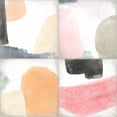 thumbnail image 2 of Vess, June Erica 26x26 White Modern Wood Framed Museum Art Print Titled - Pastel Tile IV, 2 of 4