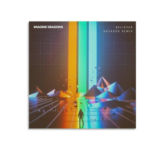 Imagine Dragons Believer Canvas Poster Wall Decorative Art Painting Living Room Bedroom Decoration Gift