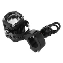 Hemobllo Scooter LED Lights LED Driving Light Black Aluminum Round 1 Set