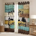 thumbnail image 2 of Homewish Happy Camping Black Out Curtains for Kids Children Teens,Adventure Car Curtains Pack of 2 (42x63 Each),Lodge Cabin Bedroom Curtains,Super Cozy Room Decor, 2 of 6